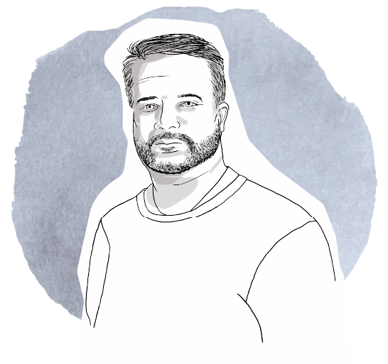 an zoomed in icon of an obese male patient looking sad